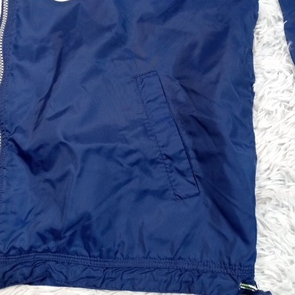 Vintage Nike Mens Jacket Blue XL Windbreaker Pockets Swoosh Athletic Activewear - Picture 6 of 13